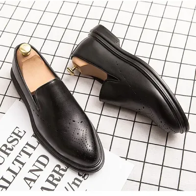 Prestige Black Slip-on shoes